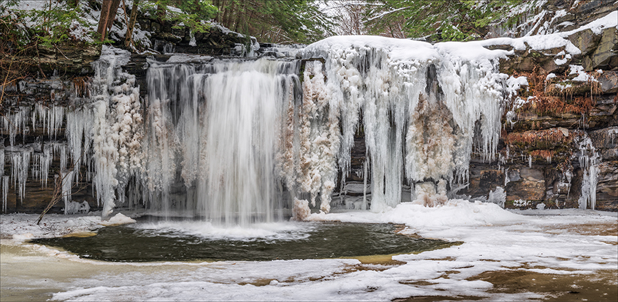 Christman Sanctuary Winter Waterfall