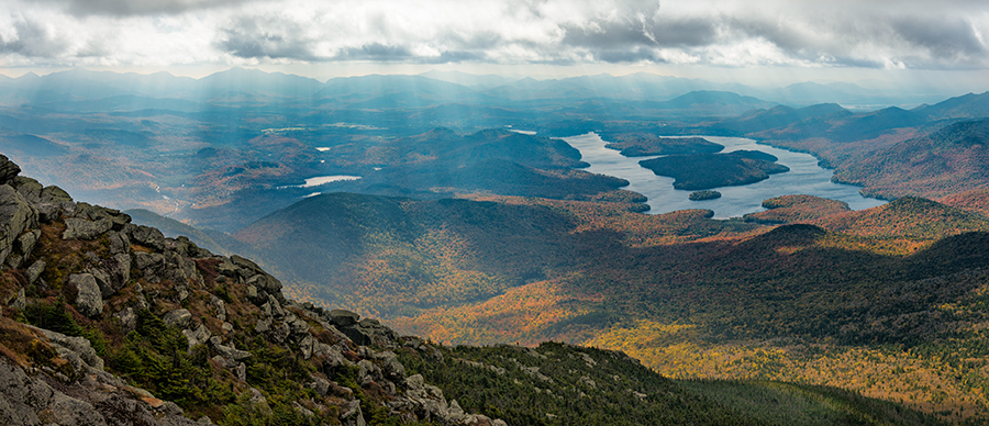Lake Placid and High Peaks from Whiteface Mountain
